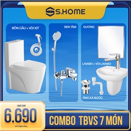 Combo Thiết Bị Vệ Sinh 7 Món Chỉ 6.690K